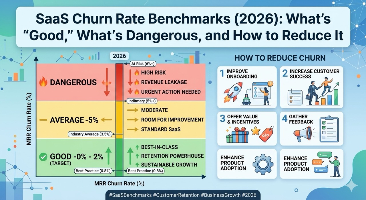 SaaS Churn Rate Benchmarks (2026): What’s “Good,” What’s Dangerous, and How to Reduce It