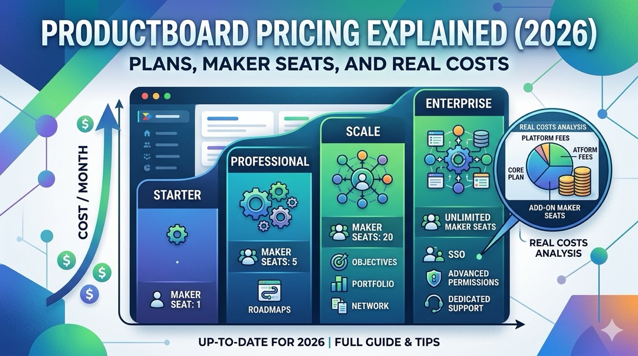 Productboard Pricing Explained (2026): Plans, Maker Seats, and Real Costs