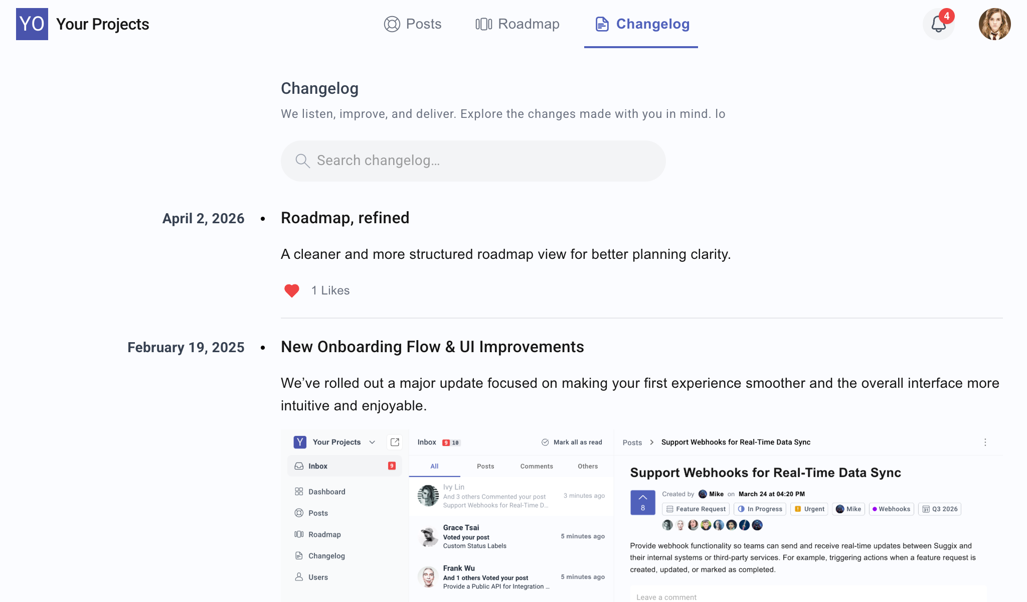 3. Publish & notify users