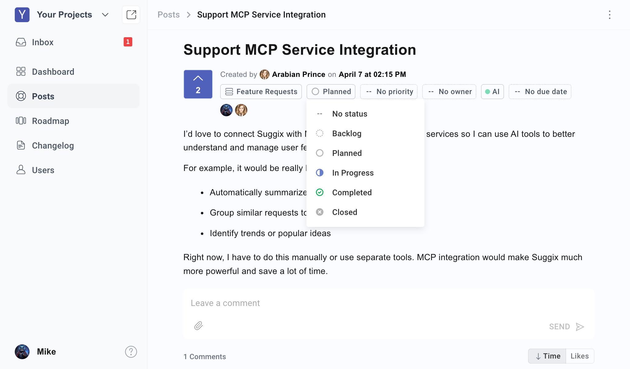 1. Define priorities